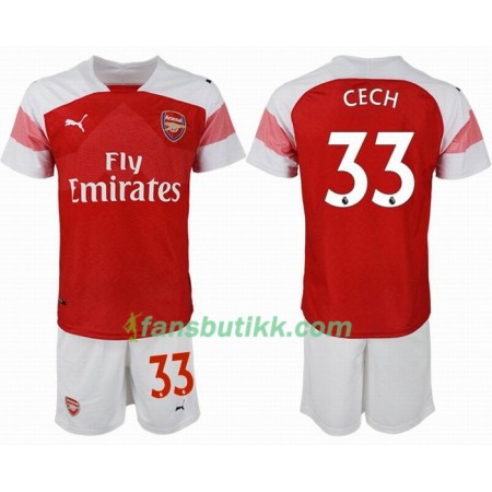 Fotballdrakt Arsenal CECH 33 Barn Hjemmetrøye 2018-2019 Kortermet